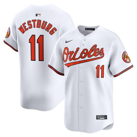 Men's Baltimore Orioles #11 Jordan Westburg Nike White Home Limited Player Jersey